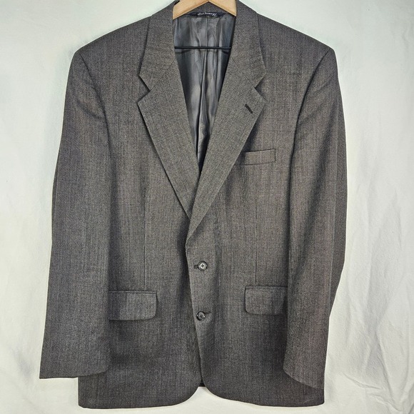 Burberry's 80's 100%‎ wool blazer made in USA, size 42 - Picture 1 of 7